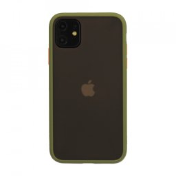 Vennus Color Button Bumper pentru Iphone 12 Pro Max Olive