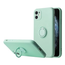 Vennus Silicone Ring pentru Iphone 12 Pro Max Mint