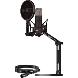 Rode Rode Microphones Microphones NT1 Signature +XLR cable+Desktop Studio Arm, microphone (black, bundle)