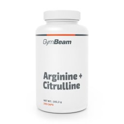 GymBeam Arginină + Citrulină 240 caps.