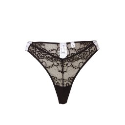 GUESS Tanga negru / alb