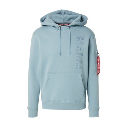 ALPHA INDUSTRIES Bluză de molton albastru deschis