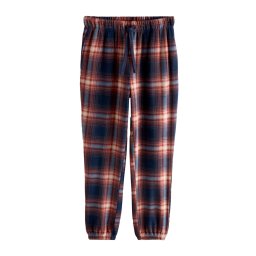 Next Pantaloni de pijama bleumarin / albastru deschis / roșu orange