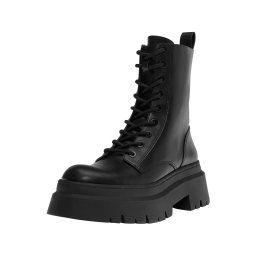 Pull&Bear Ghete cu șireturi negru