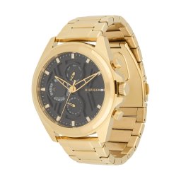 TOMMY HILFIGER Ceas analogic 'Jax' auriu / negru