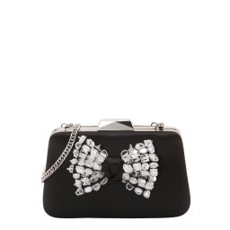 STEVE MADDEN Clutch 'Loan' negru / argintiu