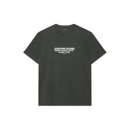 Calvin Klein Tricou gri / alb