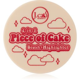 J.Cat Beauty 2 In 1 Piece Of Cake blush pentru iluminare culoare Cherry Sweet 12.1 g