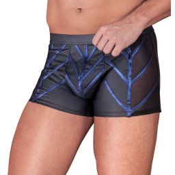 NEK Cool Matte Look Pants with Blue Metallic Stripes 2133555 Black XL