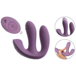 beau coeur Mireva RC Triple Hands-Free Vibrator Purple