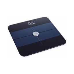 Heinner HBS-BTH180BK - Cântar personal digital, alimentare cu 2 baterii AAA, negru/albastru
