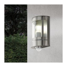 Eglo TRIBANO 79286 - Aplică de perete pentru exterior cu senzor, 1xE27/60W/230V, IP44