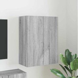Dulap TV de perete Gri Sonoma 59,5 x 31 x 80 cm Lemn compozit GartenMobel Dekor
