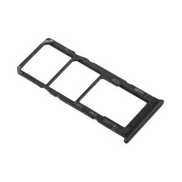 Piese si componente Suport Card - Suport SIM Samsung Galaxy A12 A125 / Samsung Galaxy A12 Nacho A127, Negru, Service Pack GH98-46124A