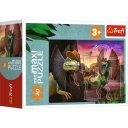 Puzzle cu 20 de elemente miniMaxi Explorează lumea dinozaurilor