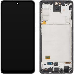 Piese si componente Display cu Touchscreen MP compatibil cu Samsung Galaxy A72 A725 / A72 5G A726, cu Rama, Negru (Awesome Black)