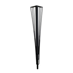 Picior metalic conic h 720 mm , Negru Mat