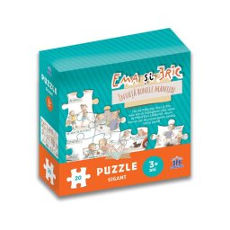 Ema si Eric invata bunele maniere. Puzzle gigant