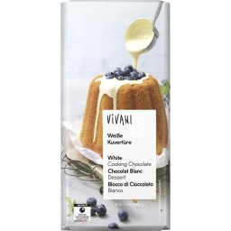 Ciocolata cuvertura alba bio 150g