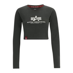 ALPHA INDUSTRIES Tricou gri metalic / alb