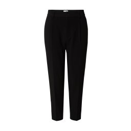 DAN FOX APPAREL Pantaloni cu dungă 'Toni' negru