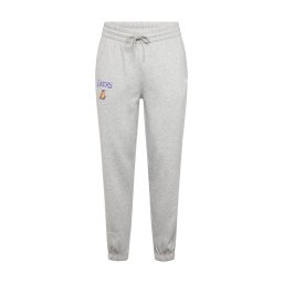 NEW ERA Pantaloni 'NBA ESSENTLS LOSLAK' gri / mov închis / portocaliu deschis
