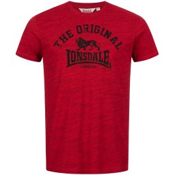 LONSDALE Tricou roșu / roșu amestecat / negru