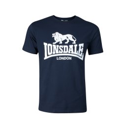 LONSDALE Tricou bleumarin / alb