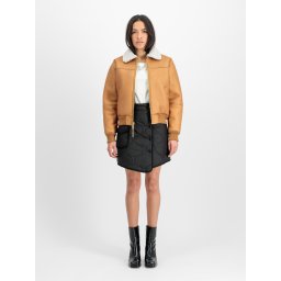 ALPHA INDUSTRIES Geacă de primăvară-toamnă maro deschis / alb