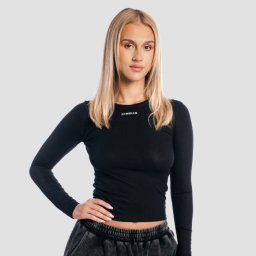 GymBeam Top cu mânecă lungă pentru femei Aura Black S
