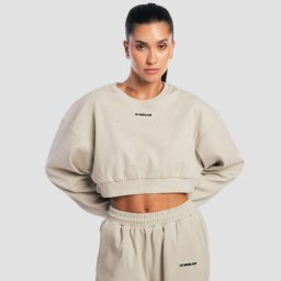GymBeam Hanorac pentru femei Cropped Aura Grey XL