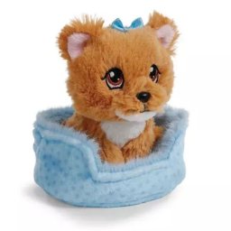 Nici Green: Jucărie de pluș câine Yorkshire în coș - 12 cm