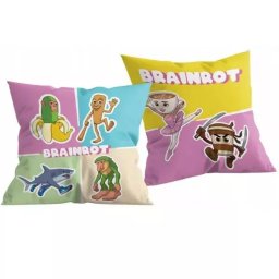 Italian Brainrot: Pernă decorativă - 40 x 40 cm, față-verso