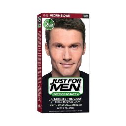 Sampon colorant pentru barbati, fara amoniac Just For Men H - 35 saten medium