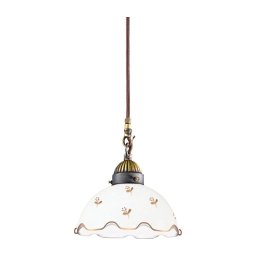 Kolarz NONNA 731.30.160 - Pendul cu cablu, 1x E27 (max. 75W), 230V, Ø 20 cm, formă de floare, aur roz