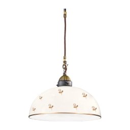 Kolarz 731.30.171 - Pendul suspendat pe cablu NONNA 1xE27/75W/230V, diam. 30 cm, design floral, aur roz