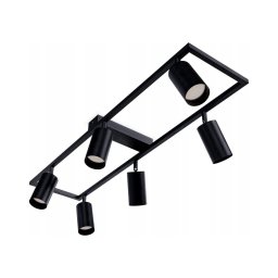Lampă spot 6xGU10/30W/230V, neagră