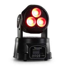 Beamz MHL - 45 DMX Mini, moving head, wash, 3 x 15 W, COB LED, DMX (Sky-150.520)