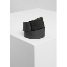 Canvas belts charcoal/black