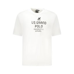 Tricou polo alb bărbătesc US Grand Polo