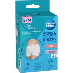 Canpol babies Maternity Briefs chiloți pentru sarcină și post-partum 2 in 1 mărime S/M 2 buc