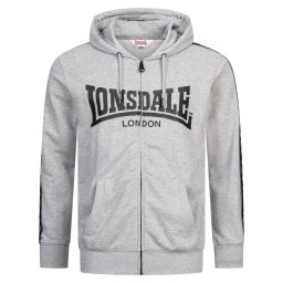 LONSDALE Hanorac 'BIGTON' gri / negru