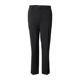 DAN FOX APPAREL Pantaloni cu dungă 'Eduard' gri închis