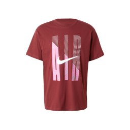 Nike Sportswear Tricou 'Air' roz / roșu bordeaux / alb