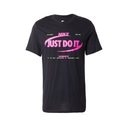 Nike Sportswear Tricou verde neon / roz deschis / negru