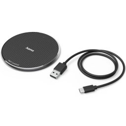 USB-C + Cablu USB-C Inclus 10W Negru