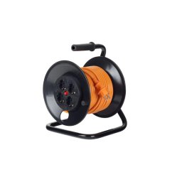 Derulator 4 prize cordon 3X1.5 50m portocaliu IP20 Bachmann 392.250