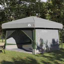 Cort interior cu acoperis Verde si gri 300 x 300 x 250 cm GartenMobel Dekor