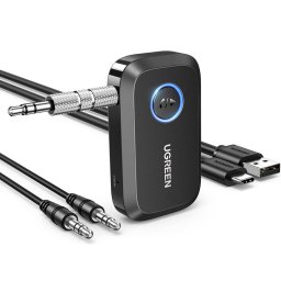 Adaptor audio Bluetooth Auxiliar Jack, Noise Reduction, BT5.3 - CM596 (90748) - Black
