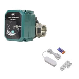 Kit anti-inundatie Valva inteligenta pentru apa PNI SV180 conectivitate Wi-Fi + Detector inundatie inteligent PNI Safe House HS5